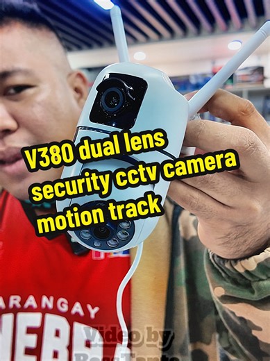 V380&CAM720 CCTV IP L Dual Lens Camera WIFI CCTV Camera Outdoor Naterproof Smart Two-Way Voice Wireless Security Protection IP Remote Surveillance Camera Connect to Mobile Phone 1080P 5MP HD 4X Digital Zoom with Remote SD Card Automatic Memory #bosstante #trending #cctvcamera #securitycamera #cctv