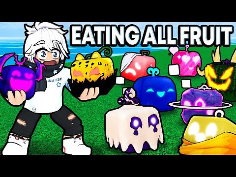 Eating EVERY DEVIL FRUIT In Blox Fruits (Roblox)