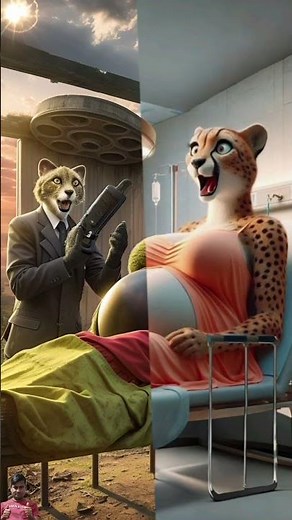 😎Evolution of A pregnant cheetah admitted in hospital #shortvideo #cute #love
