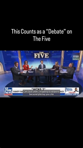 Decoding Fox News on Instagram: "Greg Gutfeld claimed Jessica Tarlov was fear mongering. About 85% of the content on Fox News is some form of fear mongering. This is what counts as a ‘debate’ on Fox News. Berating or screaming over a co-host is considered a win. #decodingfoxnews #foxnews #fearmongering #abuse #berate"