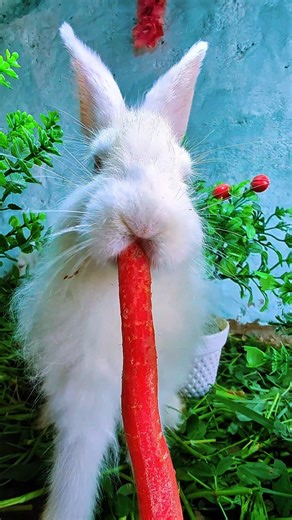 So Cute Bunny Eating Carrot 🐰🥕 | ASMR Sounds