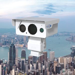 [Hot Item] Multi-Spectrum PTZ Laser Illumination Infrared Fire Point Detection 24/7 Long-Range Surveillance Camera