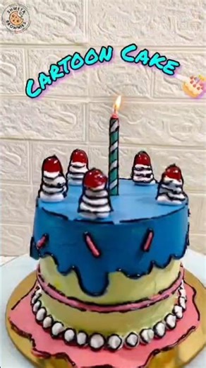 comic cake #cake #birthday #shorts #cartoon #trending #viral