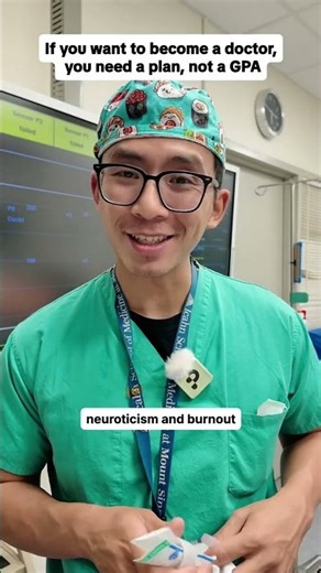 If you want to become a doctor, you need a plan, not a GPA
