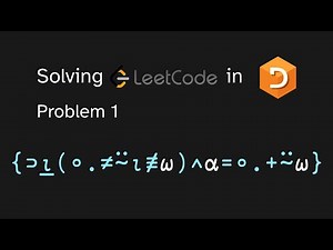 Solving LeetCode problem 1 in APL (Two Sum)