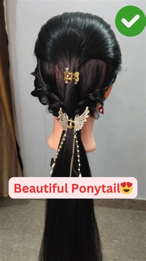 Quick & Easy Ponytail Hairstyles✅🧿||#hairstyle #ponytail #hairtutorial #shorts #viral #trending#hair