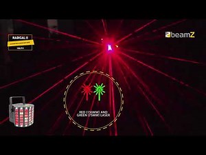 JEU DE LUMIÈRE DERBY LED AVEC LASER RG ET STROBOSCOPE - RADICAL II | France-effect.com