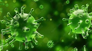 Discover fascinating microorganisms thriving in a vibrant green ecosystem, showcasing their unique structures and interactions with the environment