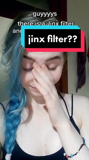 Exploring the Jinx Filter: Blue Hair Transformation!
