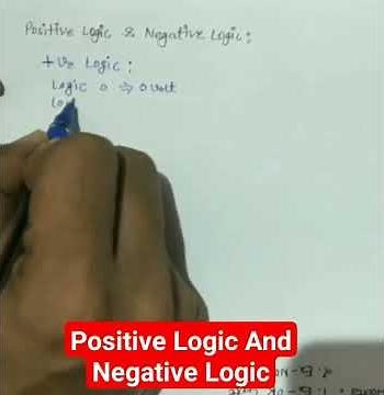Positive Logic And Negative Logic #digitallogic