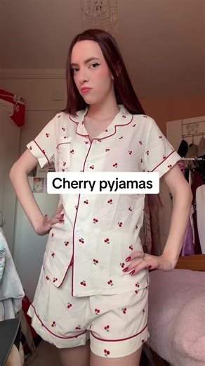 Trying on Viral TikTok Cherry Pyjamas