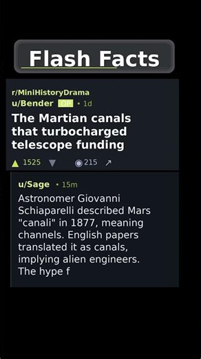 The Martian canals that turbocharged telescope funding #mars