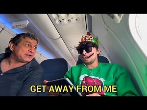Wearing Burger King Crown On The Plane