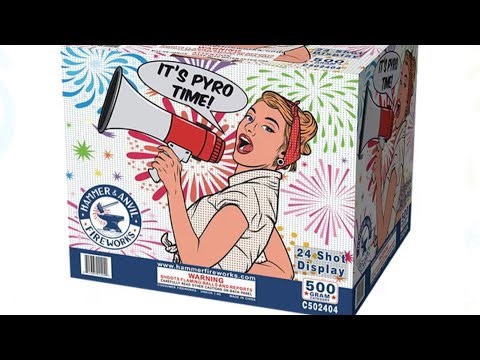 It’s Pyro Time 24 Shots by Hammer & Anvil Fireworks #pyroaddicts #fireworks #314pyrobros #viral