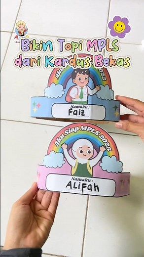 DIY Topi untuk MPLS dari kardus bekas #shorts