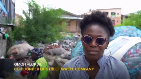 The task of cleaning up one of the world's most plastic polluted cities - Lagos