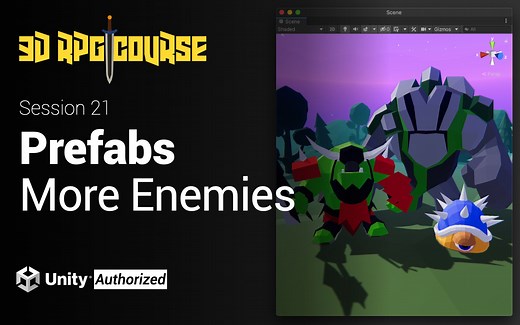 Unity2020 3DRPG游戏开发教程|Core核心功能21:More Enemies 制作更多的敌人｜Unity中文课堂
