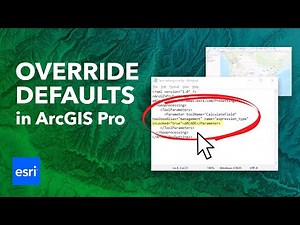 Override the Default Parameters of Geoprocessing Tools in ArcGIS Pro