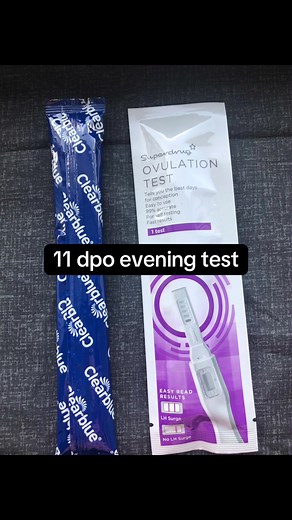 11 dpo evening test. No AF yet but getting crampy. #ttc #ttcjourney #conceivingjourney #tryingforababy #notpregnant #maybenexttime #42yrsold #pregnancytest #11dpo