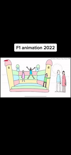F1 animation 2022 #f1 #summerbreak #f1animated #leclerc #f1teamradio #ferrari