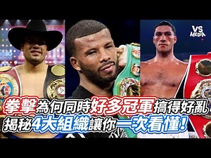 拳擊為何同時好多冠軍搞得好亂？揭秘4大組織讓你一次看懂！｜VS MEDIAｘ‪@SecondBoxing‬