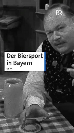Schon ausprobiert? Wie viele Bierfilzl schafft ihr? 🍻 | BR #retro #archiv #bier #maßkrug