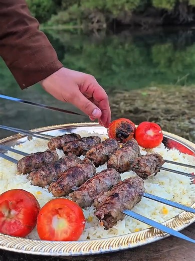 Кебаб на природе🔥 ПОДПИШИТЕС на мой канал. #asmr #еда #foryour #nature #fyp @In Nature ASMR