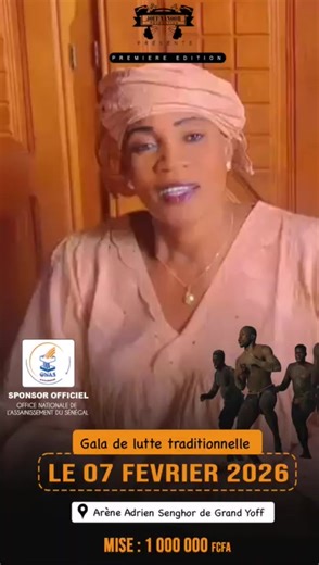 Joff Nanoor Production Présente un gala de lutte le 07 février 2026 à l’arène Adrien Senghor de Grand Yoff #senegalaise_tik_tok #senegaltiktok🇸🇳 #hatsunemikucolorfulstage #senegaltiktok🇸🇳 #culturetiktok