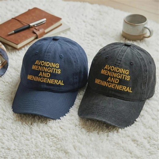 Funny Adult Humor Hat, Avoiding Meningitis & Meningeneral Cap, Relatable Meme Hat, Sarcastic Quote Dad Hat - Etsy