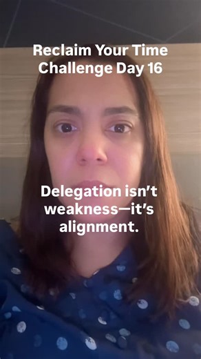 Santina Wheat MD,MPH | FM Physician Educator & Career Coach on Instagram: "Delegation isn’t weakness—it’s alignment.✨ If only you can do it, keep it. If not, let it go. Join my free on-demand masterclass: Simple Practices to Create Calm in a Demanding Career. You’ll learn 3–5 simple, actionable steps to reclaim calm and take back control of your time. Comment ‘Simple’ to watch! Remember, this is a challenge! Come back tomorrow for more tips to help you reclaim your time. Follow along with #Recla