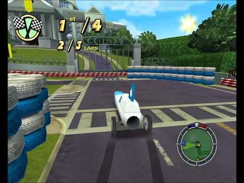 Simpsons Hit & Run All Races - Rocket Car (HD)