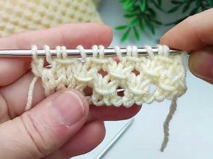 Very Easy Lace Knitting Pattern | Two Needles | Perfect for Sweater, Cardigan & Vest