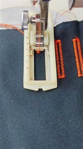 Sewing buttonhole pattern using Janome sewing Machine #sewingtechnique