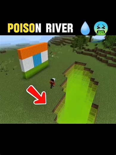 “Realistic Poison River ☠️” | #minecraft