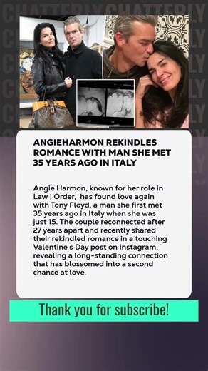 #AngieHarmon Rekindles Romance With Man She Met 35 Years Ago in Italy