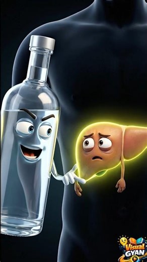 Vodka 🍸 Consumption Awareness | Alcohol se Judi Important Jaankari | Visual Gyan #Shorts