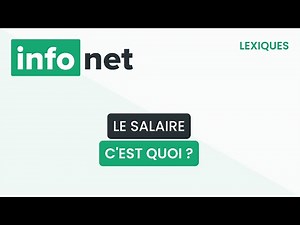 Le salaire, c'est quoi ? (définition, aide, lexique, tuto, explication)