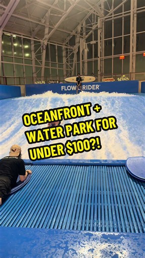 Wait… an oceanfront hotel with a whole water park for UNDER $100?! Let me introduce you to Showboat Atlantic City and baby, this place has WAY more going on than I expected! 🌊 11 water slides 🏄🏽‍♀️ Wave simulator 🌴 Lazy river 👧🏽 Kids’ area 🍹 Adults-only pool area 🏎️ Go-karts ⛸️ Roller skating 🎮 Arcade 🏖️ Steps from the beach boardwalk 🛏️ Spacious rooms ocean-view options Basically… you can check in and turn the whole stay into the experience. And if you’re bringing the family, there’s
