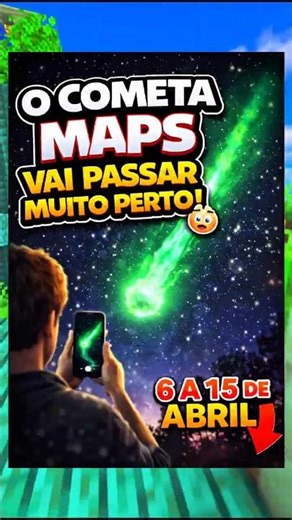 A comet is going to appear in the sky over Brazil 😳☄️