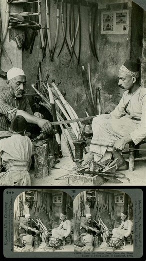 A Sword Maker of Damascus, Syria #swordsmanship #history #damascussteel
