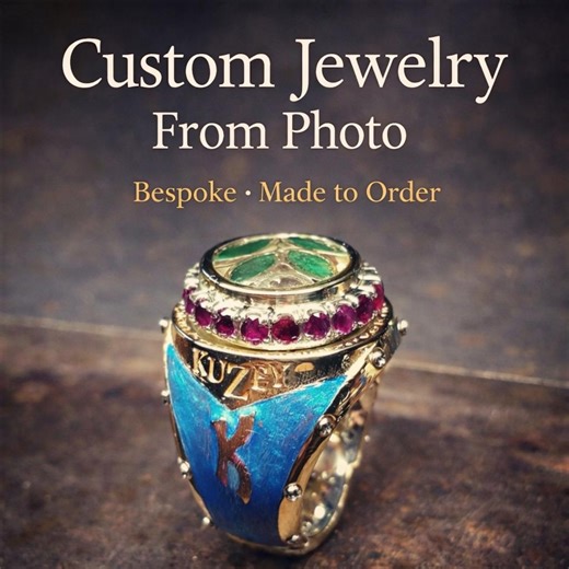 Custom Jewelry From Photo | Bespoke Ring & Fine Jewelry Made to Order - Etsy