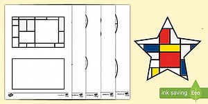 Mondrian-Inspired 2D Shape Templates