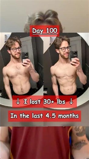 I Lost 30+ lbs in 4.5 Months | 100 Day Fitness Transformation 💪🔒