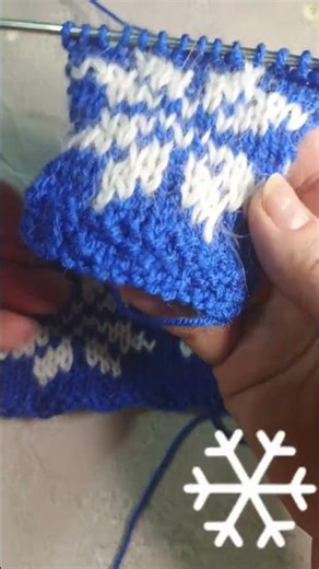#shorts The Beautiful 'Snowflakes' Knit Stitch"