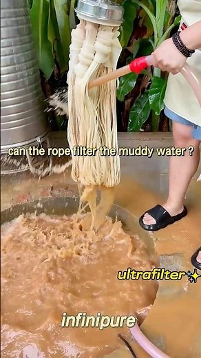 Demonstration of the pvdf ultrafilter membrane washing , #waterpurification #purifier #ultrafilter