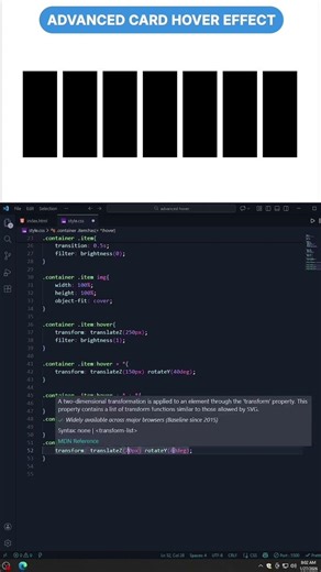 advance card hover effect animation ✅👍🏻 #advance #cards #hovereffects #animation #ai #carddesigner