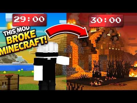 This Mod BROKE Minecraft… (Entropy Chaos Mod) 😱🔥