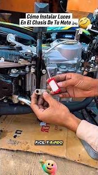 How to Install LED Lights on Your Motorcycle Frame | Easy and Fast 🏍️💡