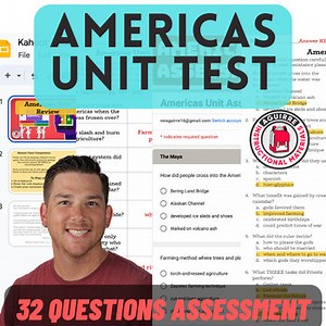 Americas Unit Assessment - 32 Questions - Study Guide - Review Game