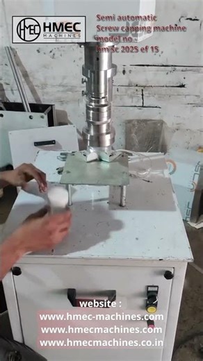 🚀 Semi-Automatic Screw Capping Machine - Hmec machines ,